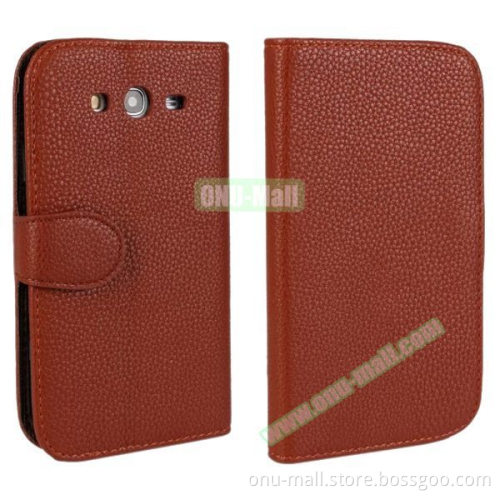 Litchi Texture Wallet Flip Leather Case Cover for Samsung Galaxy Grand Neo